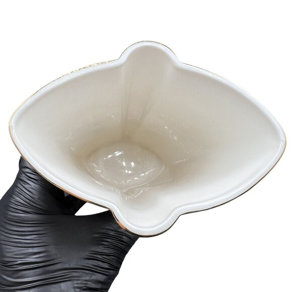 VTG Porcelain 24K Gold Vase 8" Hand Painted Hummingbird Hibiscus Occupied Japan - Picture 8 of 12